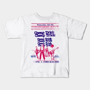 cheap trick tour graphic Kids T-Shirt